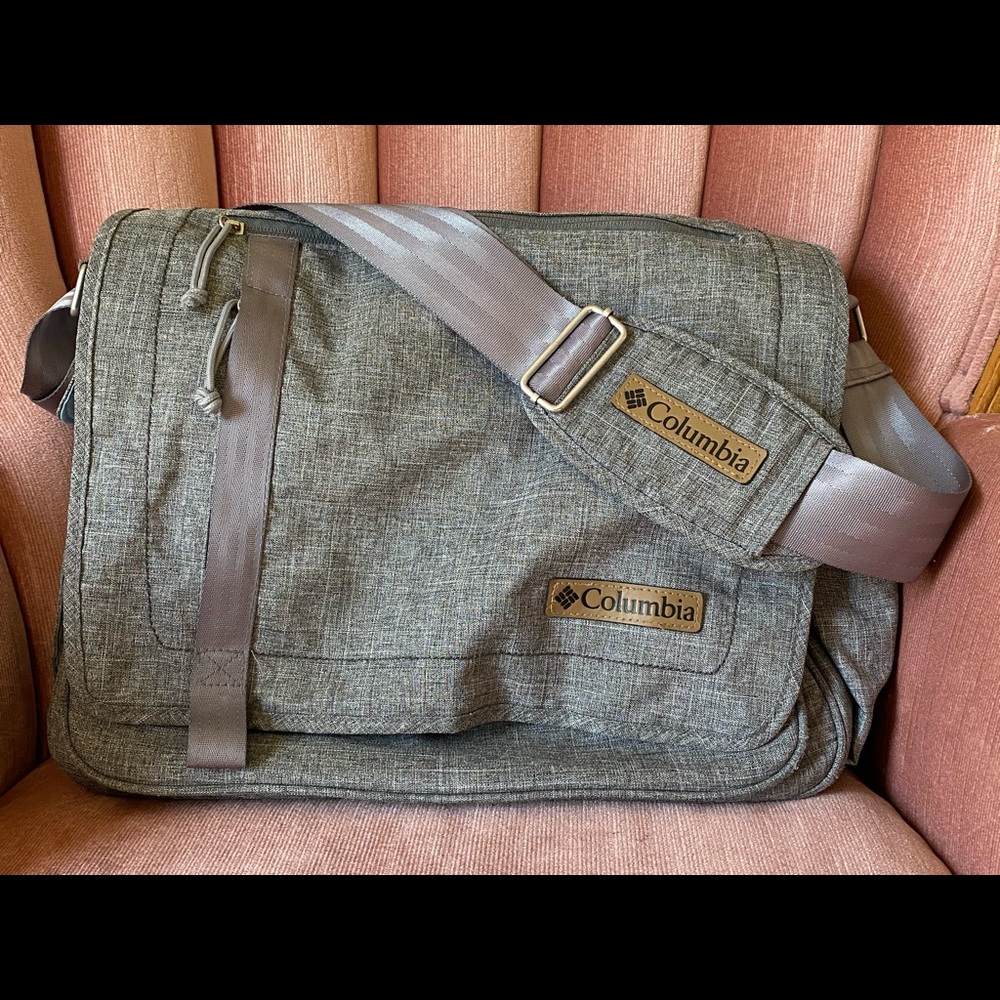 Columbia Messenger, Baby Diaper Bag, Grey